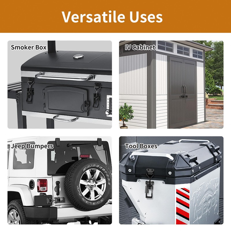 4Pack Heavy Duty Toggle Clamp Latch,4003 Style 1320lbs Capacity Pull