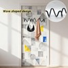 KISWIAR 1 Pc Wave Shaped Wall Mounted Hooks, Wave Wall