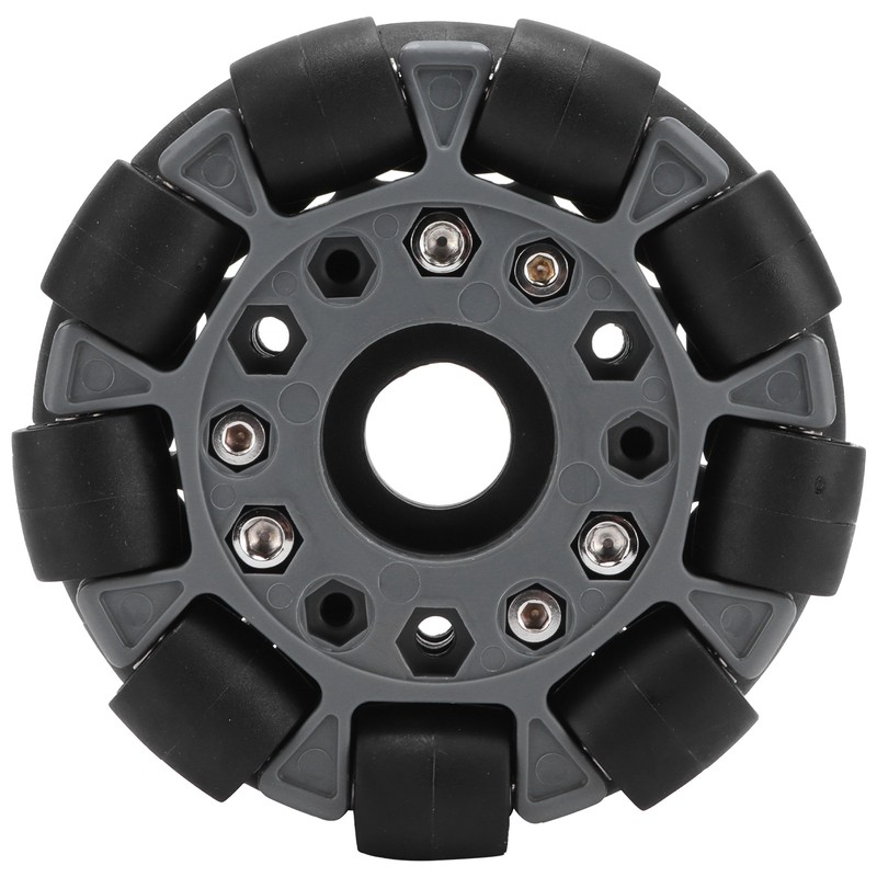 100mm Durable Nylon Rubber Bearing Rollers Omni Wheels for Robot