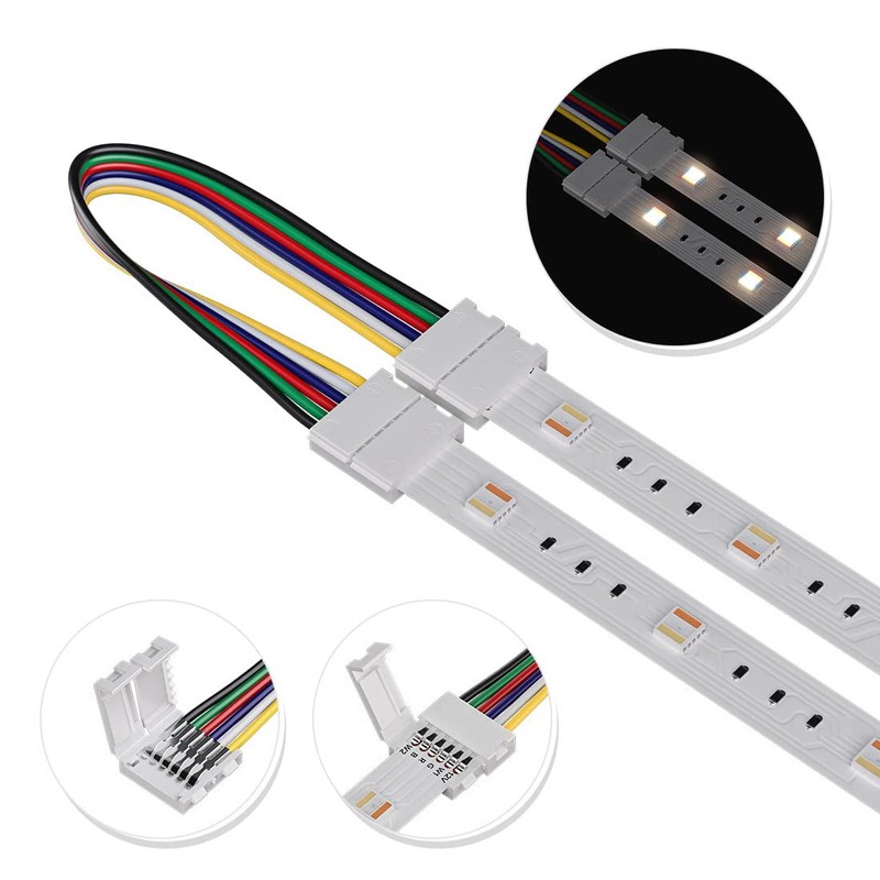 BTF-LIGHTING 5PCS 6Pin 12mm Wide Dual End with 15cm Long