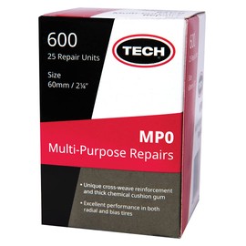 MP-0 Multi-Purpose Patch Kit – Durable Round Rubber Units for Radial and Bias Punctures, 2-1/4" (60mm), Blue (Box of 25) for Tubeless Sealant, Emergency Fixes, and Flat Patch Solutions