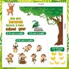 Harloon 50 Pcs Jungle Monkey Bulletin Board Set Monkey Cutouts