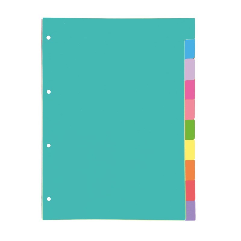 Oxford Strongline A4 10 Position File Dividers