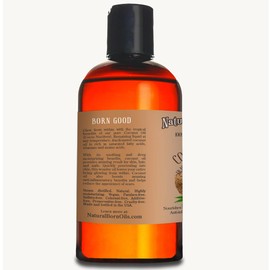 Natural Born Oils Coconut Oil Fractionated. 8oz. 100% Pure, Natural, Organic, Cold-pressed, Unrefined, Always Liquid, Fast-absorbing