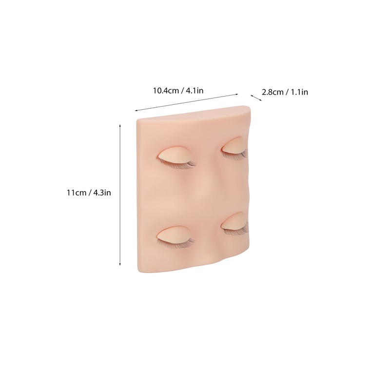 Lash Mannequin Head with with 3 Pairs Replacement Eyelids Realistic