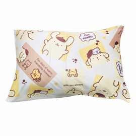 MORIPiLO 4621592 Sanrio Pom Pom Pudding, Pillow Cover, 16.9 x 24.8 inches (43 x 63 cm), Washable, Microfiber, Character Goods, For Adults and Children, Yellow, Morishita