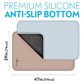 Paw Inspired Washable Crate Liners for Dogs (2 Pack) | Leakproof, Non-Slip Pee Pads for 48-Inch Kennels | Reusable Puppy Pads for Potty Training, Whelping, Waterproof Mat (47"x29" Size, Pack of 2)