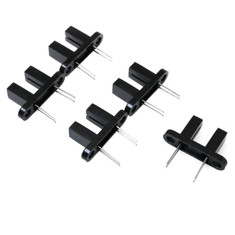 E-outstanding 5PCS 15/64 inches HY860F Optical Sensor Switch, Black, Plastic