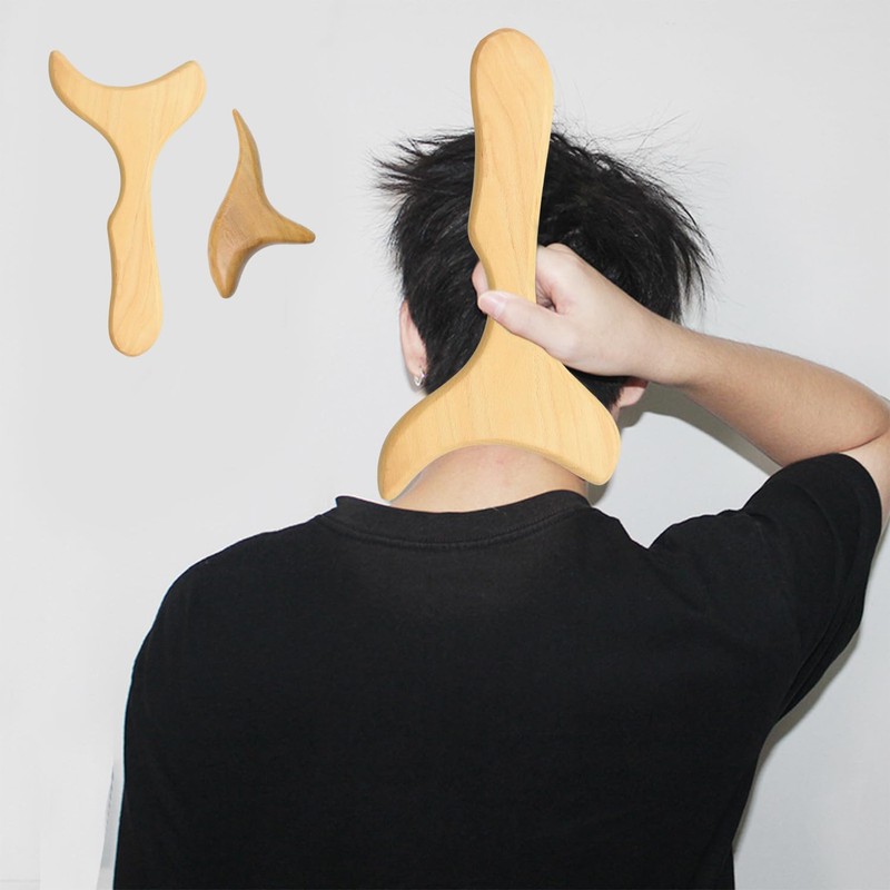 Pack of 2 Wooden Massager, Manual Massager, Body Massager, Suitable