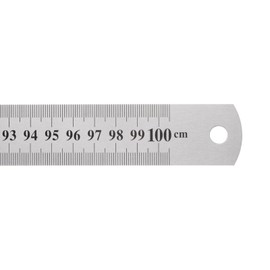 HARFINGTON Stainless Steel Ruler 40-inch/100cm Metal Rulers 1.14" Wide, Inch and Metric Graduation Straight Edge Measuring Tool