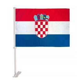 AES 12x18 Croatia Croatian Country Car Vehicle 12"x18" Flag