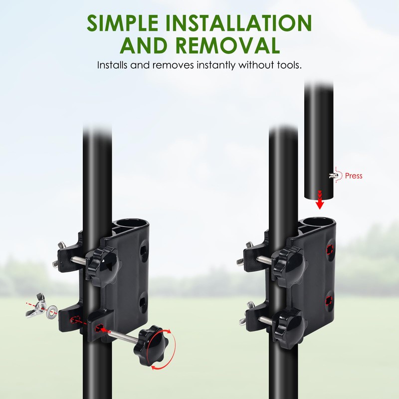 Adjustable Wagon Push Handle Attachment - Foldable Universal Push Pull