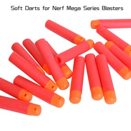 lififun Mega Dart Refill Pack 180 Pcs Compatible with Nerf N-Strike Mega Series Blasters, Red