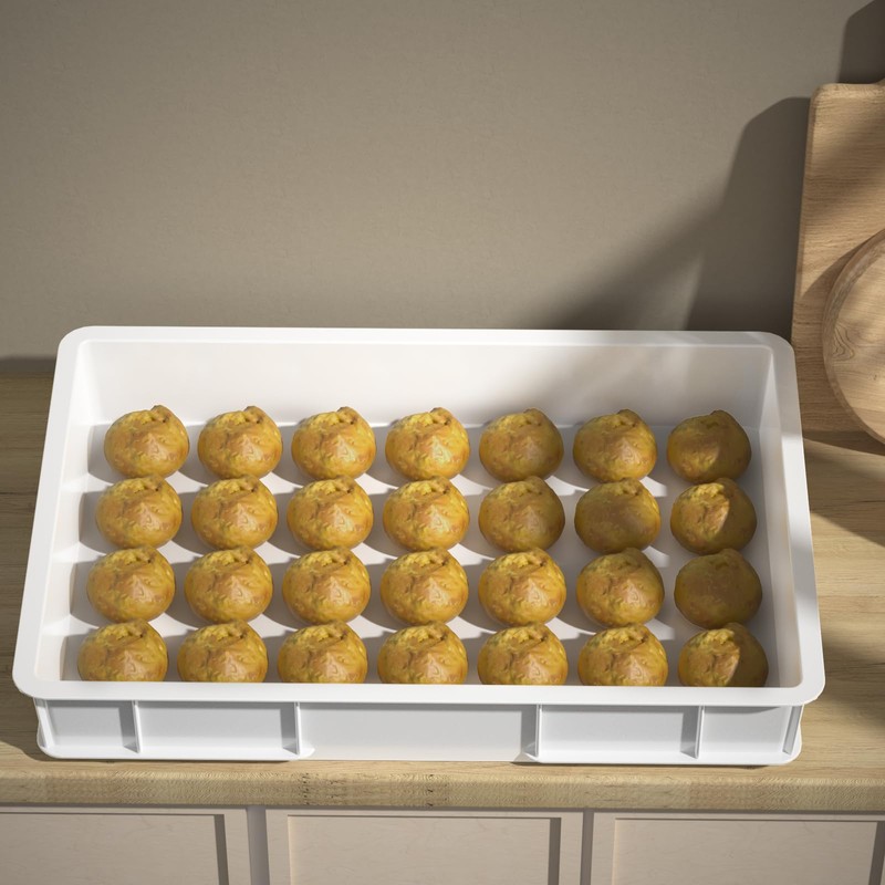 Callyne 4-Pack Commercial Pizza Dough Proofing Box, Stackable Dough Proofing