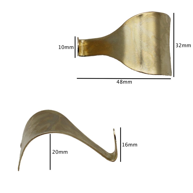 EAI Moulding Hook Dado Picture Rail - Brass Plated -