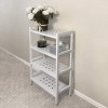Anthology Spa Asta 4-Tier Free Standing Rectangular Bathroom Storage Shelf