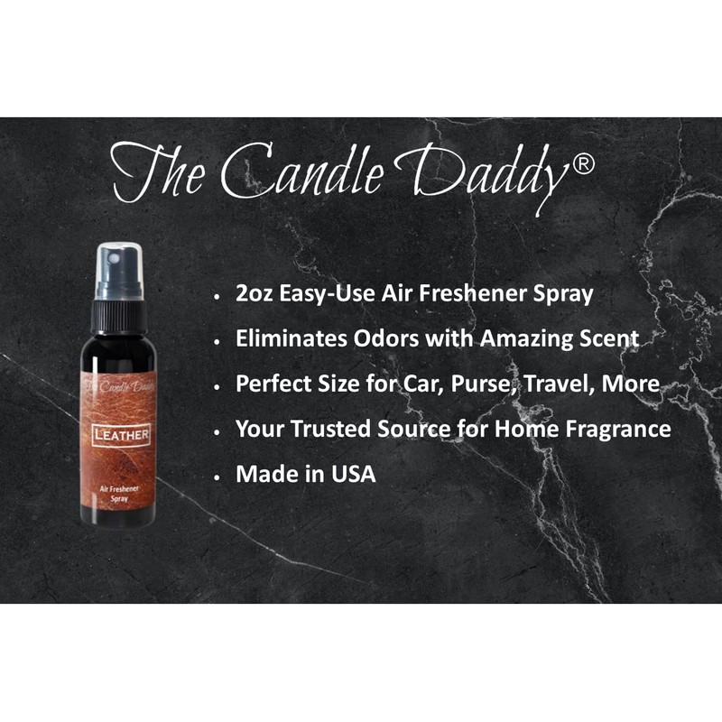 Leather Spray - Leather Scented - Room/Car Air Freshener Spray