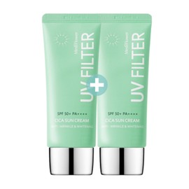 (1+1) UV Filter Cica Sun Cream 50ml Organic Tea SPF 50+ PA++++ - 1. UV Filter Cica Sun Cream 50mlx2 / (1+1)유브이 필터 시카 선크림 50ml유기자차 SPF 50+ PA++++ - 1.유브이 필터 시카 썬크림 50mlx2
