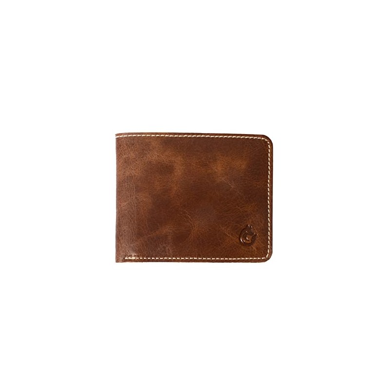 Wolfsohn Men's Leather Wallet, 12 Compartments, Hilfiger Wallet, Portrait Format,