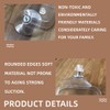 BZKSER Transparent Plastic Suction Cups, Pack of 12, Transparent Suction