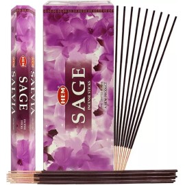 HEM Salvia Sage Incense Sticks 120 Sticks (6 X 20 Sticks)