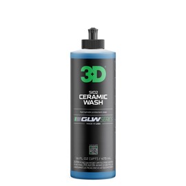 3D SiO2 Ceramic Wash & Wax Soap GLW Series – pH Neutral Car Shampoo with Hydrophobic Protection & Deep Gloss | SiO2 Coating | Scratch-Free Detailing |16 oz