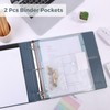 SKYDUE 3 Ring Binder with Clipboard, 2 Inch Heavy Duty