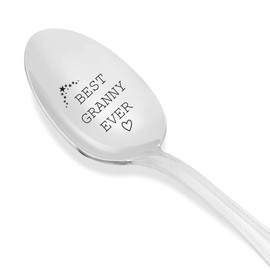 Boston Creative company Best Grandma Ever Spoon, Grandma Gift, Gifts for Grandma,New Grandma,Grandma to Be, Grandmother Gift, Mom Gifts, Grandmother of The Bride,Spoon