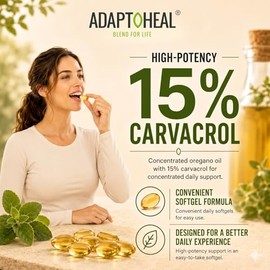 Adaptoheal Aceite de Or?gano, 60 C?psulas Blandas: Suplemento de Apoyo