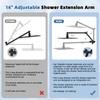 All Metal Rain Shower Head, 10” High Pressure Rainfall Shower