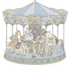 HGHG New Carousel Swaddles Soft Baby Muslin Swaddle Blanket (Carousel