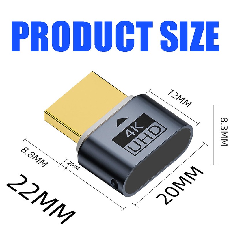 tunghey 5Pack HDMI Dummy Plug 4K HDR, Virtual Monitor EDID