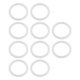 ECSiNG 10PCS O-Rings Bath Plug Seal Ring Transparent Silicone Sealing Gasket Pop Up Basin Waste Seal for Push-Up Pop Up Sink Drain Plug Basin Plug 34mm ID 43mm OD