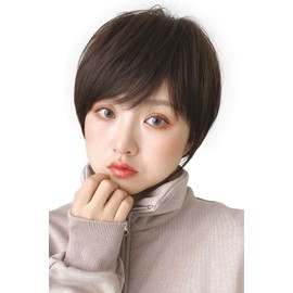 Bright Lara hf1284-CR-M Short Full Wig, Bob, Natural Wig, Men's Clothing, Short Hair, Short Bob