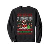 Xmas Tree Ornaments Are History Sweater Santa Pug Sweatshirt, black