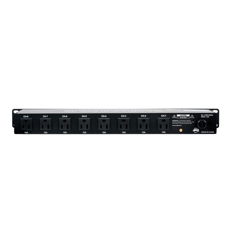 ADJ PC100A power strip single rack space unit with 8