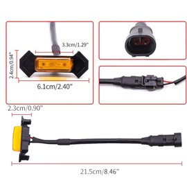 Aoling Toyota Tacoma Grille Marker for Tacoma Trd Grill 2016-2018 Grille Light Amber