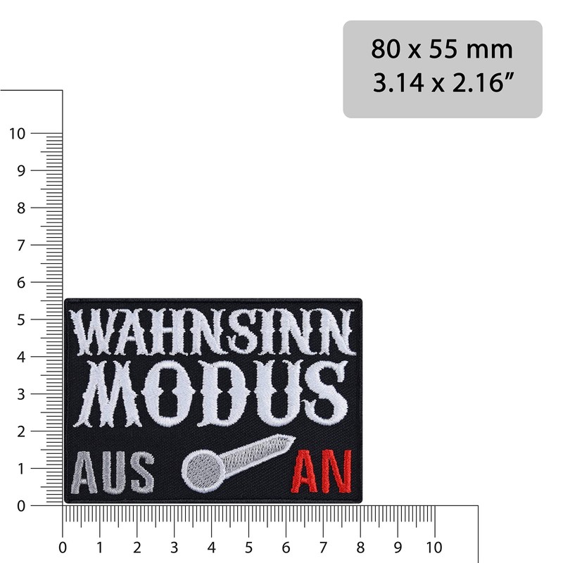 Crazy iron-on patch, tactical patch with embroidery, iron-on patches, heavy