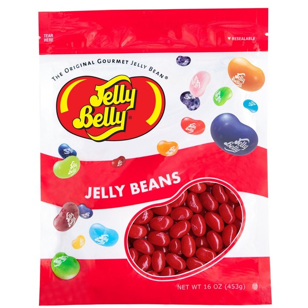 Jelly Belly Sour Cherry Jelly Beans - 1 Pound (16 Ounces) Resealable Bag - Genuine, Official, Straight from the Source