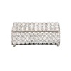 Deco 79 54241 Metal and Crystal Jewelry Box, 3" x