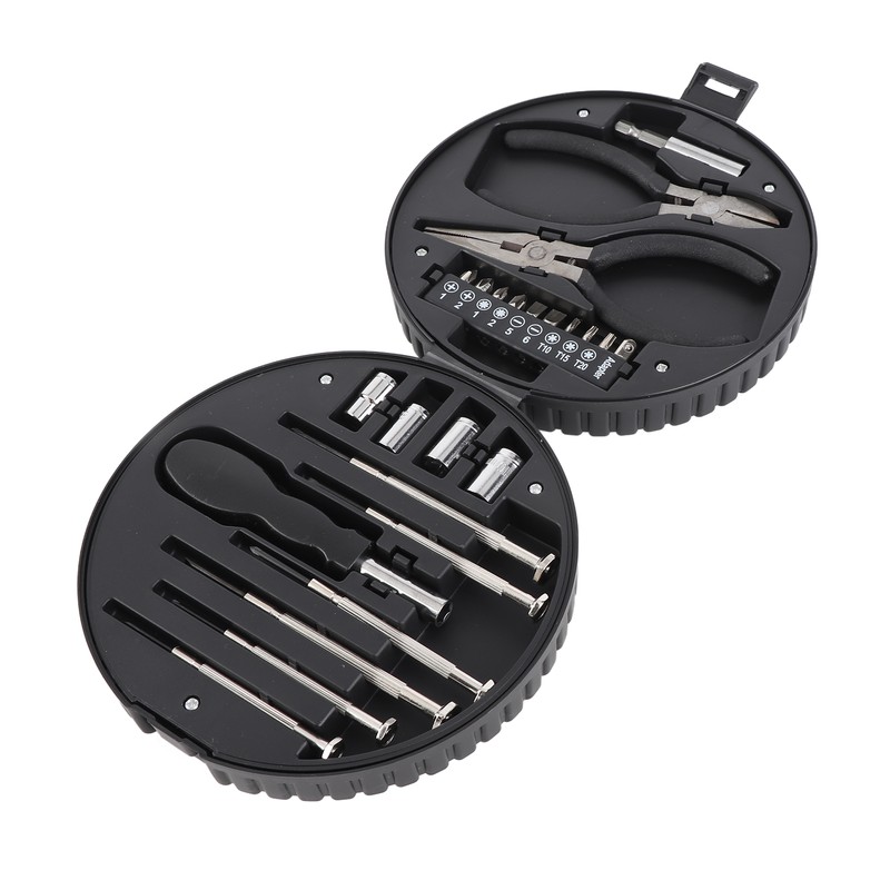 25Pcs Hardware Mini Tool Kit with Tire Shaped Storage Box