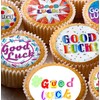 24 Good Luck pre-cut edible cupcake wafer toppers