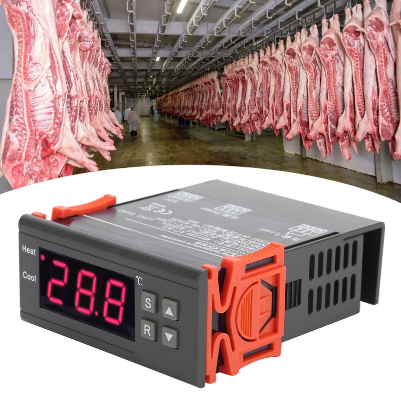 Electronic Digital Display Thermostat Double Output Temperature Controller for Floor