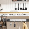 ZDDGNN Magnetic Hook with 5 Hooks for Kitchen, Living Room,