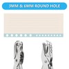 Paper Hole Punch 2 Pieces, Round Hole Punch, Hole Diameter