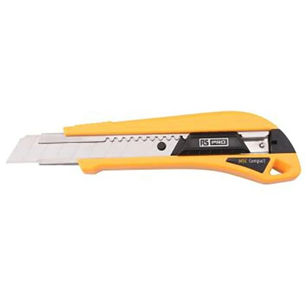 Retractable Compact Utility Multi Purpose Knife with Snap-Off 18mm Blades,