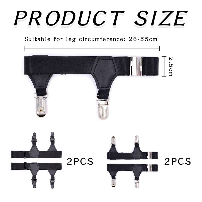 FDGGT Pack of 4 Sock Clips, Adjustable Sock Clips, Non-Slip