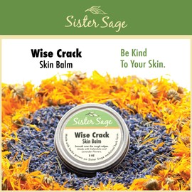 SISTER SAGE Wise Crack Skin Balm, All Natural Skin Balm With Calendula, Lavender Shea Butter and Beeswax (2 Oz)