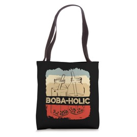 Boba-holic Boba Tapioca Pearl Bobba Drink Beverage Milk Tea Tote Bag