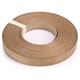 Skelang Cherry Wood Veneer, Wood Edging Tape, Iron-on Veneer for Shelf, Wardrobe, Door Frame, Desktop, 19mm×15m